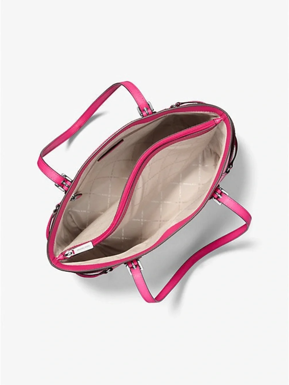 Michael Kors Pink Saffiano Leather Tote dragon fruit
